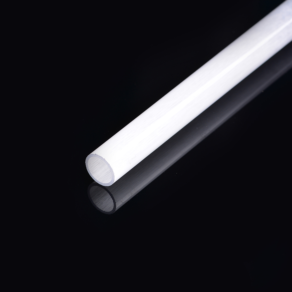 Milky white quartz tube