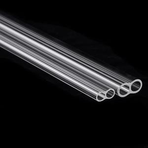 Quartz glass twin tubes